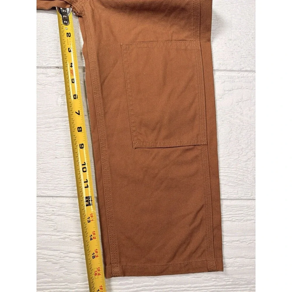 Carhartt 4T Brown Duck Canvas Bib Overalls Double Knee Workwear Farm OX8609-B